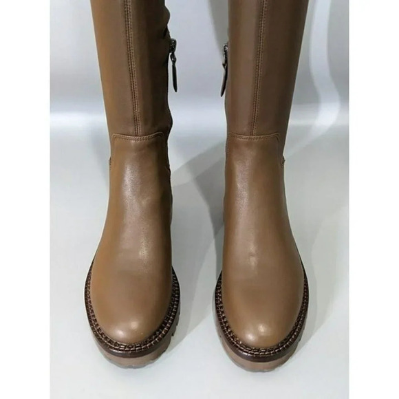 Vince Women's Cabria Lug Over-The-Knee Boot Zipper Dark Wheat Size 6 (MSRP $695) - Picture 3 of 9